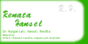 renata hansel business card
